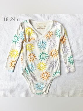 💙2/$25 Stella McCartney 18-24 Months Toddler Sun Smile Kimono Bodysuit Spring